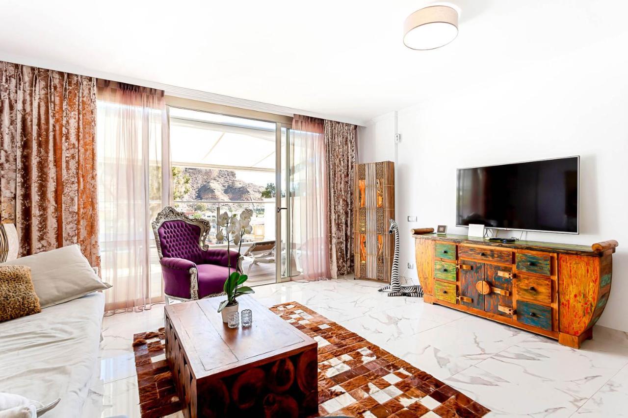 Ribera Del Puerto - Luxe Apartement With Great Terrace And Sea View Puerto De Mogan Exterior photo